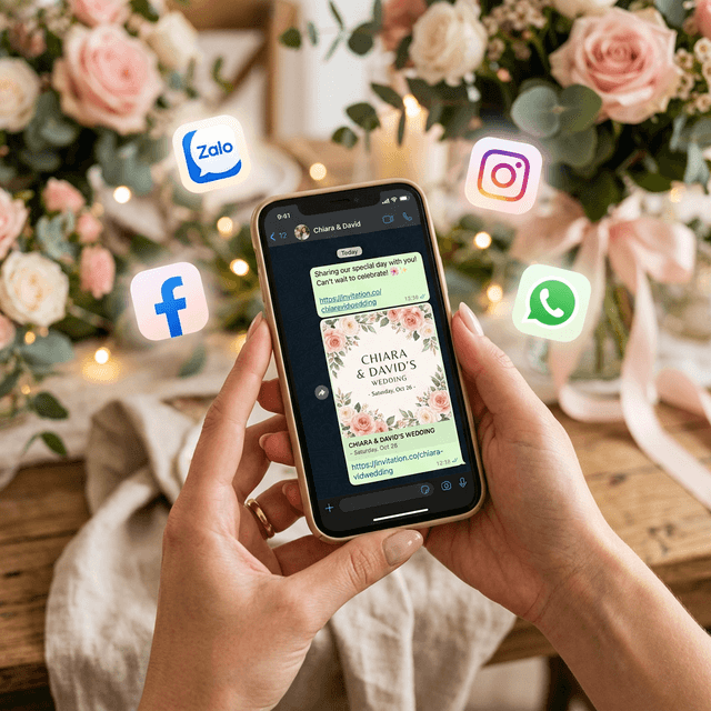 Thiệp cưới online mẫu