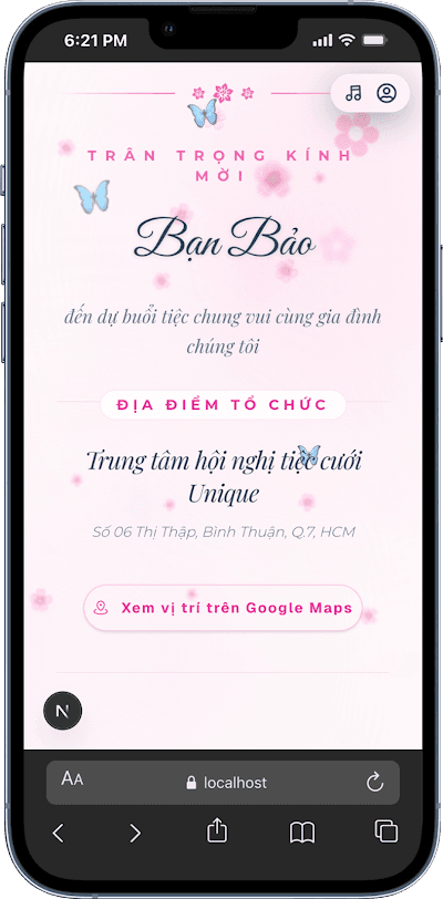 Thiệp cưới online thiết kế cá nhân hóa